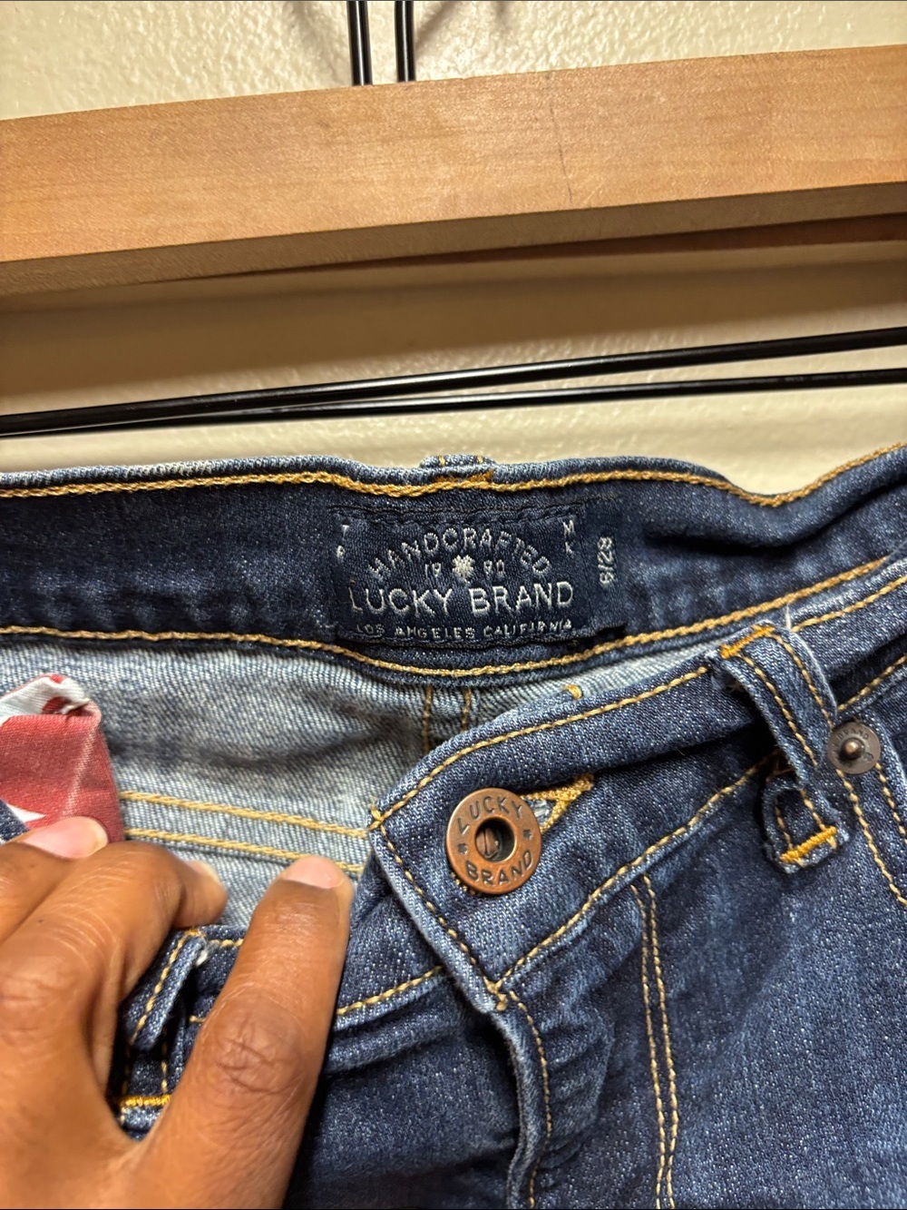 Lucky Brand Bermuda Shorts Womens 6/28 Blue Denim Medium Wash Stretch 7WP1891U7 - Picture 2 of 4
